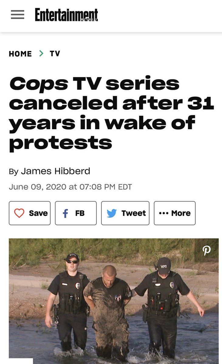 Fiore43J's tweet photo. Cops being canceled is a travesty. Show absolutely had the juice. https://t.co/JMKcyyp4WE
