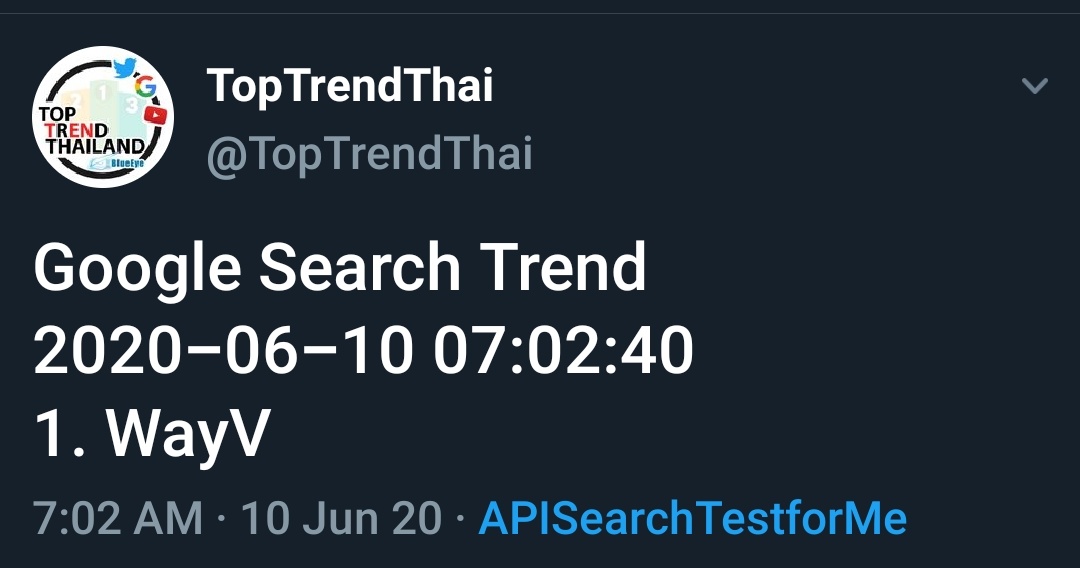 TENzenter's tweet photo. Thailand Google Search Trend
20200610 | 8.00 AM (CST)
#1 WayV🇹🇭
@WayV_official
#TurnBackTimewithTEN #AwakenTEN #WayV #TENChittaphon #เตนล์ #TEN #李永钦 #텐 #이영흠 #テン https://t.co/DG5khwcYXy