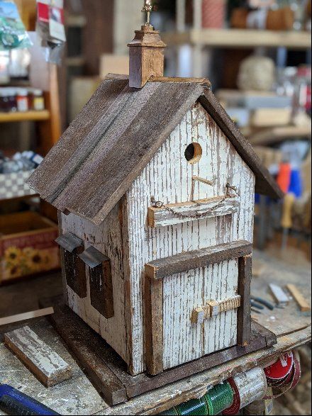 festivalnet's tweet photo. SO CUTE! Check out the "Barn Birdhouse" from Karen's Inspirations in Hudson, New Hampshire Available on FestivalNet! https://t.co/Sn4RPd4geL #Handmade #BirdHouse #SupportCrafters https://t.co/oXdlVoHTQQ