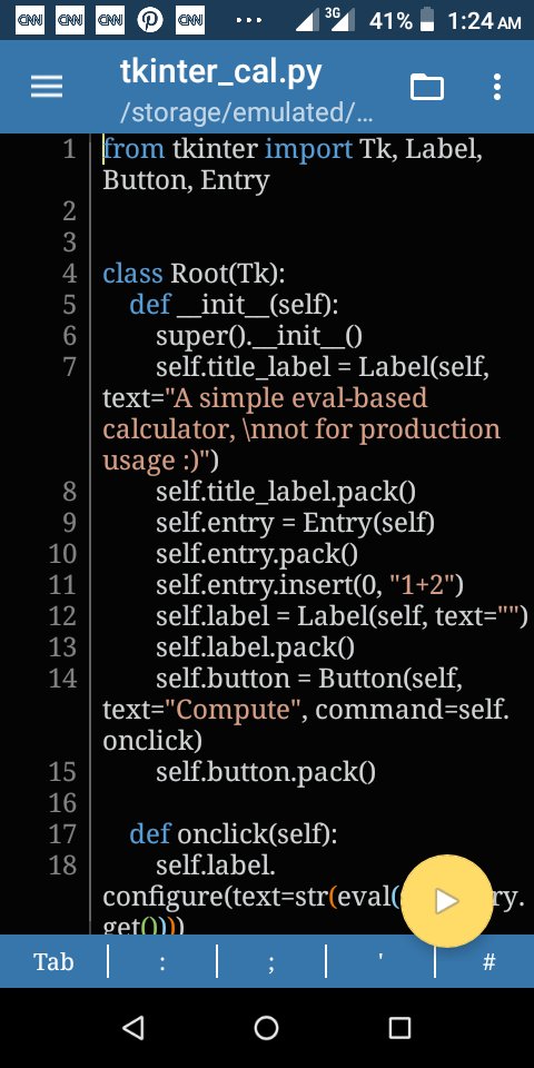 Ajayi__Tomisin's tweet image. DAY 14 #100DaysOfCode , worked on a simple GUI calculator using OOP concept.
#tkinter #pythonoop #gui #COVID__19 @_fastrack @realpython @ThePSF #selfimprovement #SelfIsolation