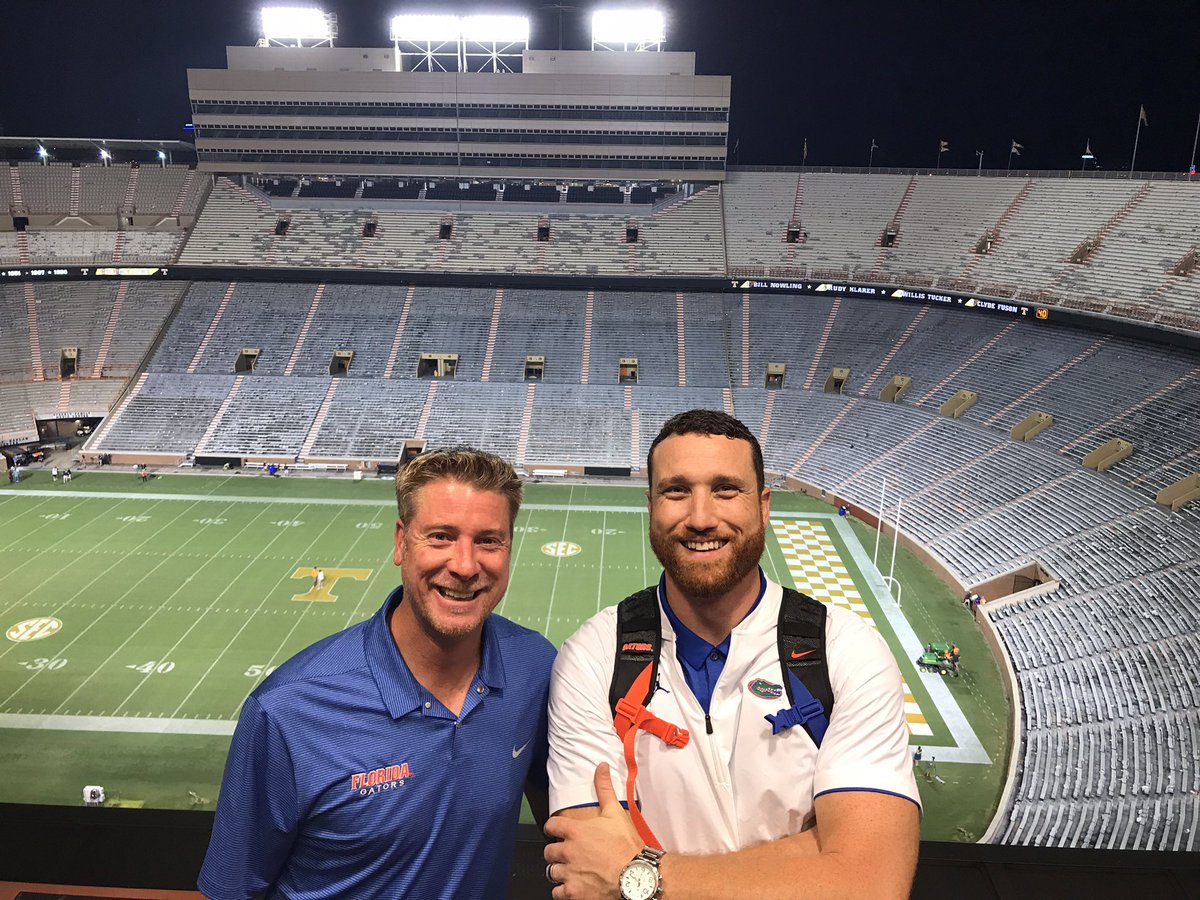 TateCasey84's tweet photo. Happy Birthday to the Best looking redhead in the business......, runner-up @JeffCardozoUF! 😂 can’t wait to get back in the booth for some @GatorsFB with you this fall brother! Have a great day 🐊🐊 https://t.co/pi5QDoXuEq