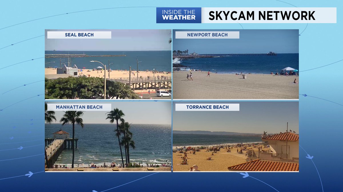 As expected, beaches are packed today! Not going to lie...the water looks real tempting right about now for surfing or swimming 🙌
#SoCal #SoCalBeaches #Heatwave #CAwx