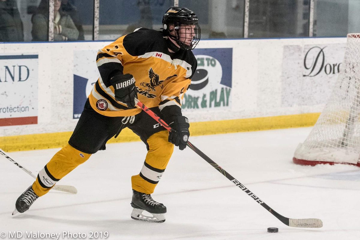 Congratulations to #24 Ben tenHag on winning our “Rookie of the Year” award for the 2019/20 season. Ben took large strides this year and finished the season as PJHL Yeck Division Rookie or the Year. Congratulations Ben on a great season and best of luck with <a href="/GoRocketsGOJHL/">Strathroy Rockets</a>