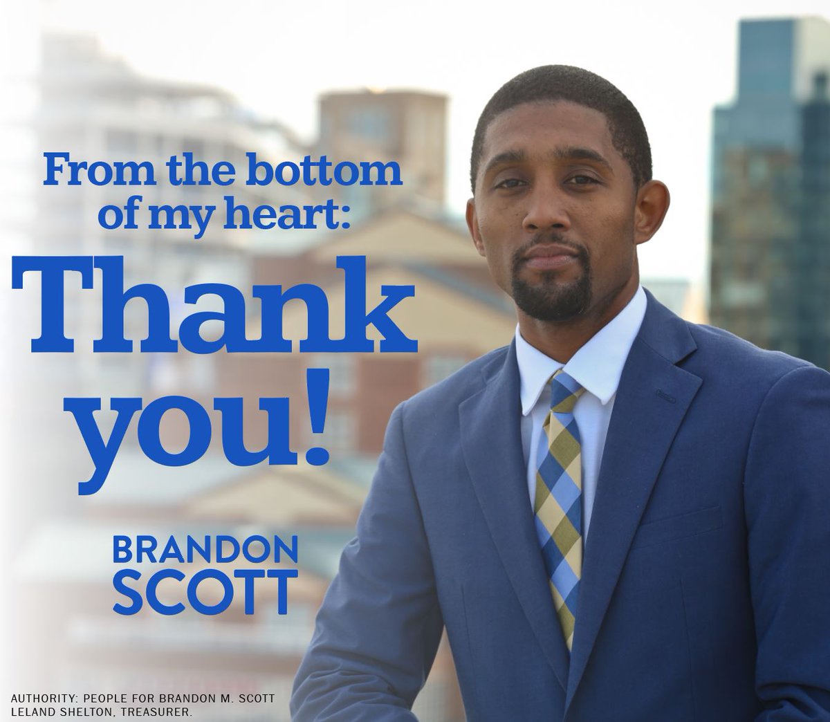 Tonight, we celebrate a hard-fought victory for the future of Baltimore. From the bottom of my heart, I want to thank my family, my team, our volunteers, those who voted for a new way forward for Baltimore, and everyone who believes change is not just possible, but long overdue.