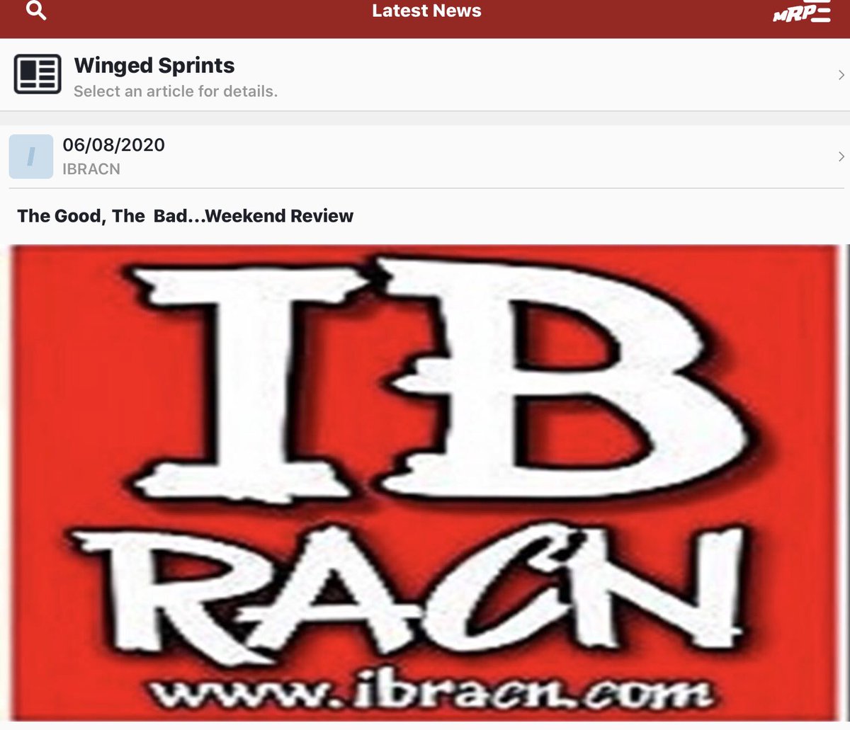 IBRACN's tweet image. I tried something new this week...for IBRACN.com.  Go to @MyRacePass to check it out and see what you think.  I’ll try to do this every Monday morning.