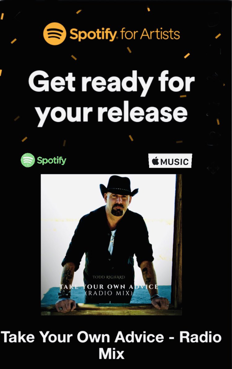 Pretty excited for this 🔥 
*Pre-Order June 19th <a href="/iTunes/">iTunes</a> 
*Digitally everywhere July 01st 
*Drops to radio -July 06th 👊
#TakeYourOwnAdvice #radiomix <a href="/FiddlerPro/">Fiddler Productions</a> <a href="/OrbekMusic/">Jordan Orbek</a> <a href="/TheFOXBORO/">THE FOXBORO - MASTERING STUDIO</a> <a href="/MasterdiskMike/">Mike Cervantes</a>  <a href="/dougfolkins/">Doug Folkins</a>