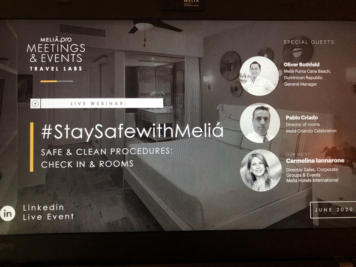 CarmIannarone's tweet photo. A big thank you to all who have participated to our “Stay Safe with Melia” part 1 series of 4. Stay tuned for part 2 that will take place July 7th! 
 #staysafewithmelia
 #travelstrong
#meliahotelsinternational https://t.co/FfIhLElgHm