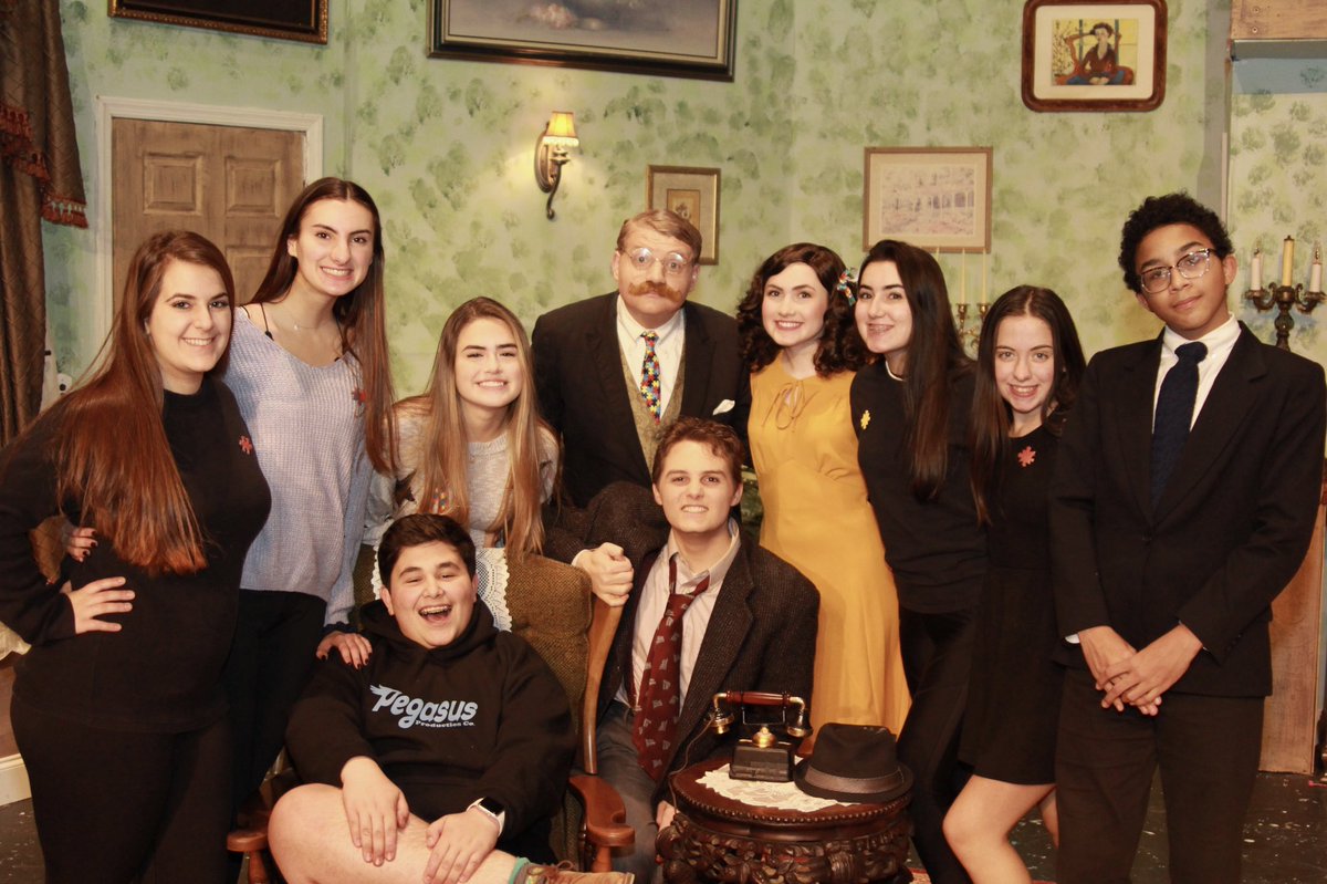PegasusProdCo's tweet photo. Congrats to JQ Hennessy for winning Best Lead Actress for her performance as Abby Brewster in Arsenic &amp; Old Lace and to our lighting and costumes teams for their nominations at the Basie Awards! So proud of you all! #TheCBAWay https://t.co/Jod2l2X7JA