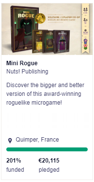 Not sure why I said "200% in 24 hours" because you CRUSHED IT in 9 hours... This is U N R E A L 😵 #kickstarter #boardgames #roguelike #roguelite