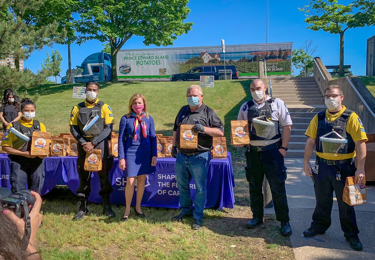 Our team was assisting with crowd control at an event where <a href="/fordnation/">Doug Ford</a> was thanking nurses, as well as PEI for their donation towards <a href="/SHNcares/">Scarborough Health Network (SHN)</a>. He also mentioned how incredible security has been during #COVID19 &amp; how helpful they were when his late brother was in the hospital.