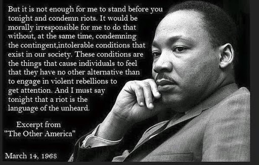 Leftist_Patriot's tweet photo. @LindaLewis25 @cia_swapmeet True, but he understood why they happened.

Would he have supported today's rioting? Probably not.

Would he condemn it? Also probably not.

He'd be condemning all of you who try to dismiss them as terrorists without trying to understand where they're coming from. https://t.co/jXKk3lhIkr