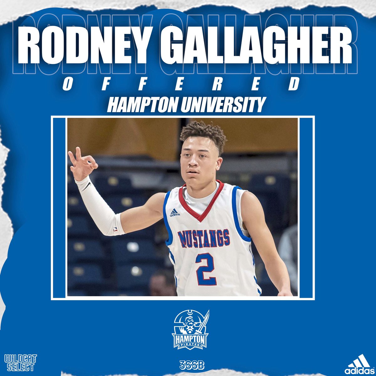 WildcatSelect's tweet photo. Laurel Highlands (PA) 6’0 2023 G Rodney Gallagher picked up an offer from Hampton University‼️🔵⚪️
@Hampton_MBB #HBCU
••
#WildcatFam #3SSB https://t.co/EaoBGGnWrF