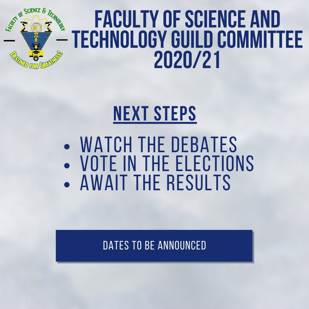 fst_uwimona's tweet photo. FST Pelicans, you have elected your president. Now it's time to elect your VPs and Department Reps.
Nominations have been submitted, please note the candidates list.

#FSTGC
#LocalElections https://t.co/HVroPqCJxf