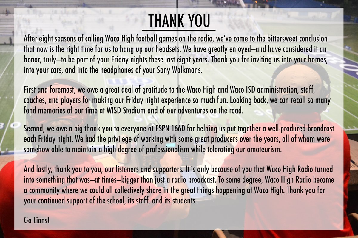 Waco High Radio tweet media