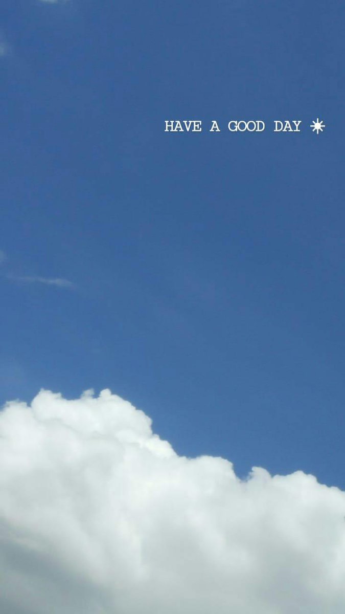 ae_aree94's tweet image. HAVE A GOOD DAY  ☀