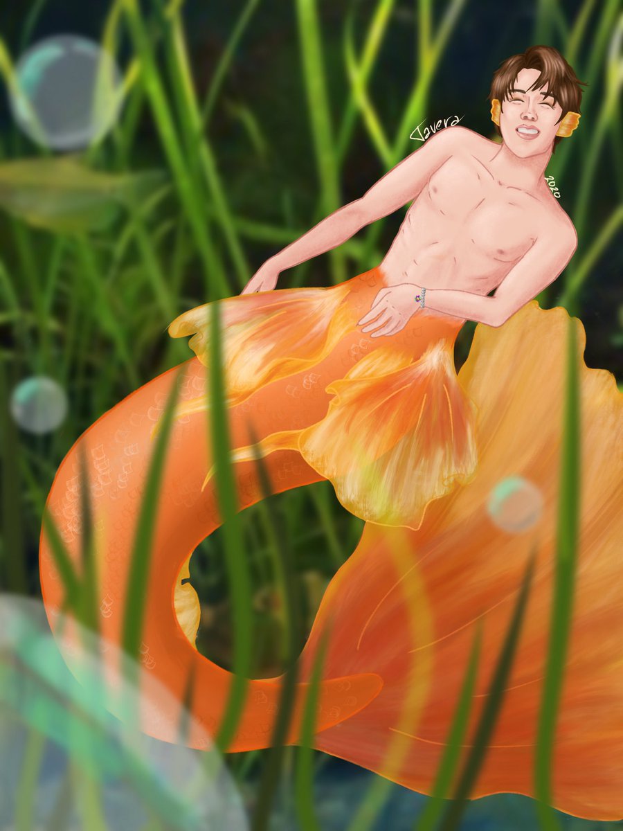 Hobi as a Betta fish~
(close-up in replies)
.
.
.
[tags] #mermay #bts #방탄소년단 #btsfanart #bangtansonyeondan #bettafish #mermaid #merman #jhope #hobi #hoseok #junghoseok #orange #yellow #underwater #procreate #digitalart #kpopfanart #pantonemermay #radiantyellow #orangetiger