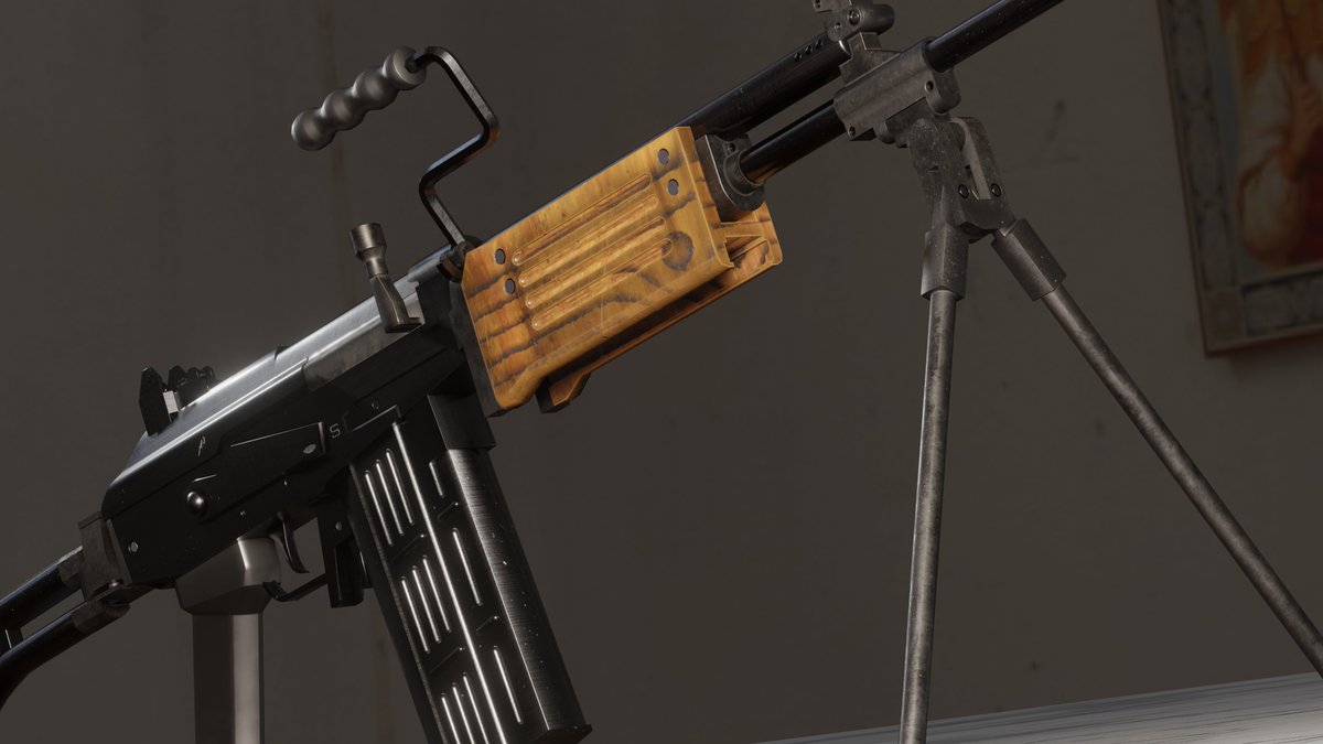 wolfy_fu's tweet photo. GALIL ARMの3Dモデル制作中～
可動部とか色合いの調整したらBoothで販売するぞ！ https://t.co/EB4Vl94bPH