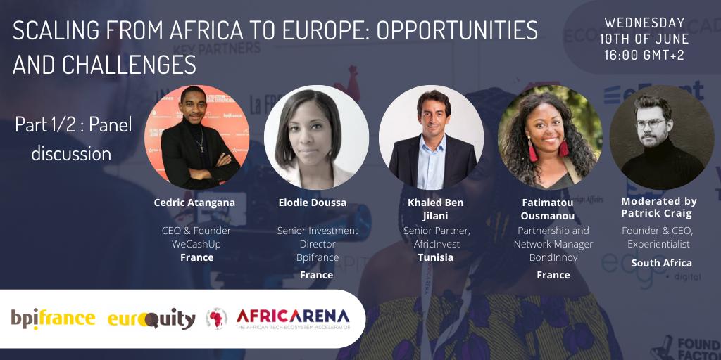 cedricatangana's tweet photo. Rejoignez nous aujourd'hui à 16h00 (GMT+2) pour un panel de discussion organisé par la Direction Générale de @Bpifrance &amp; @AfricArena2020. Nous parlerons de l'expérience de @WeCareUpFr et comment développer son entreprise en Europe en partant de l'Afrique https://t.co/oQgHjxp9zV https://t.co/pQLtSxgVA5