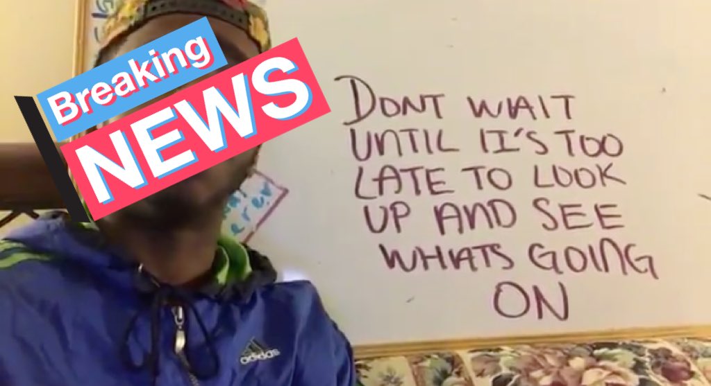 This is a screenshot from the video aboveI told people approximately 1228 days ago not to wait until it’s too late to look up and see what’s going on I was literally a step ahead