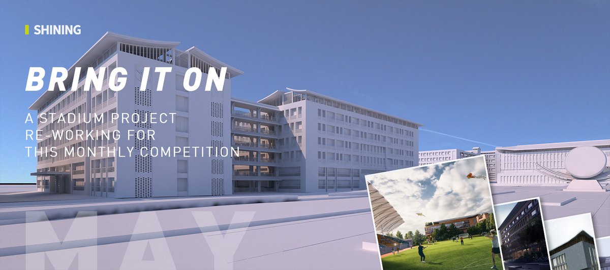 sntvisual's tweet photo. The monthly #render #competition in May is coming to the end. A stadium project. Follow and check the winning works shortly.

#rendercompetition #3drender #vray #photoshop #sntvisual https://t.co/5wts3rvFFo