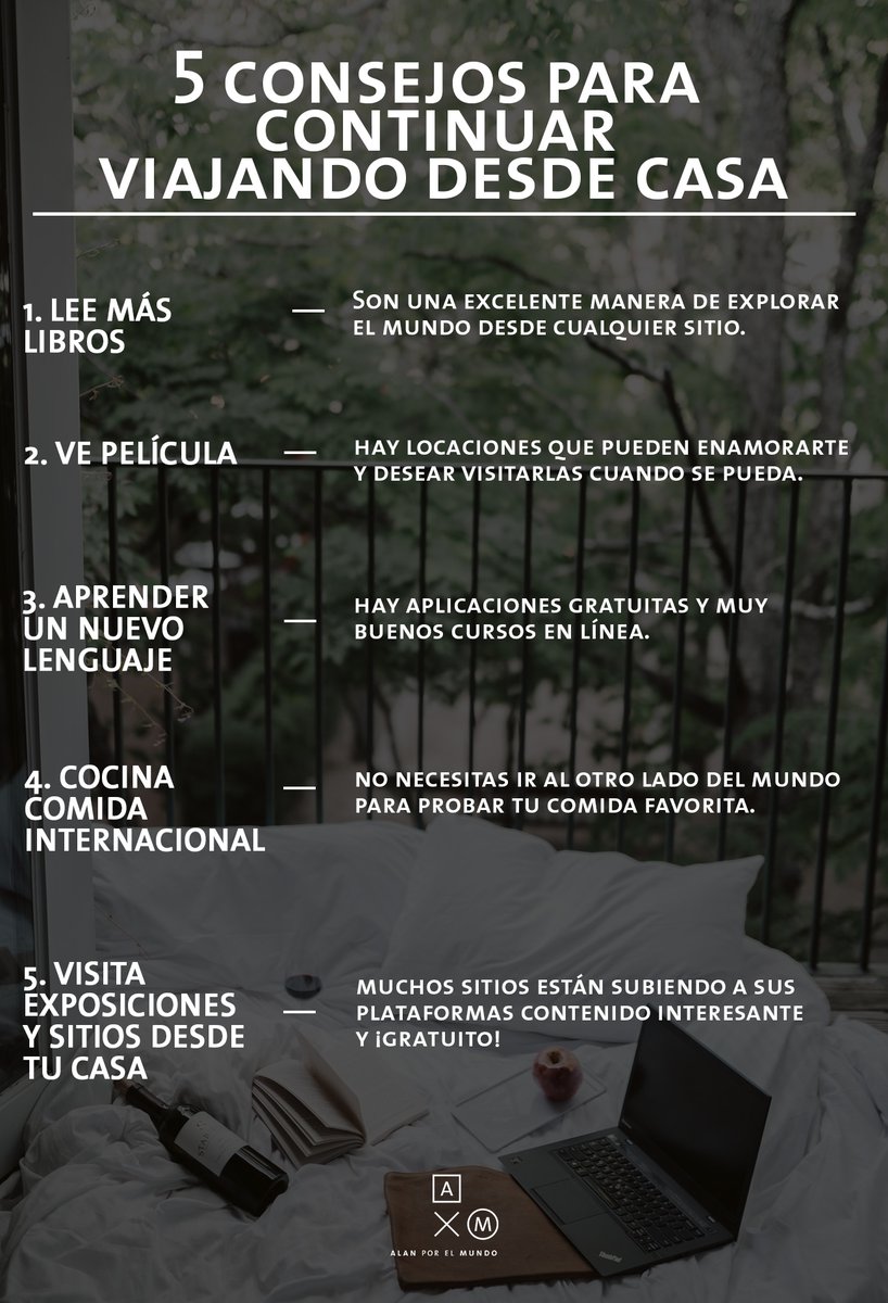 Por el momento no podemos viajar, pero eso no nos impide soñar