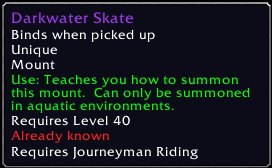 LittleSpinne's tweet photo. Check out this item I just got! [Darkwater Skate] #Warcraft https://t.co/HLJXbX5gOb