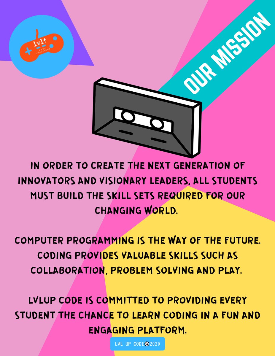 🚀Our Mission. 

👇Check out our site  

lvlupcode.org/lvlupstore

🤓🤯🤩 For coders in grades 1-6 

❤️Support our tech partners <a href="/codeorg/">Code.org</a> <a href="/Ozobot/">Ozobot</a> <a href="/Sphero/">Sphero</a> <a href="/scratch/">Scratch Team</a> <a href="/makeymakey/">Makey Makey</a> <a href="/koduGameLab/">kodu</a> <a href="/PlayCraftLearn/">Minecraft Education</a> 

#enrichment #computerscience #coding #robotics #education #STEM #summer ☀️