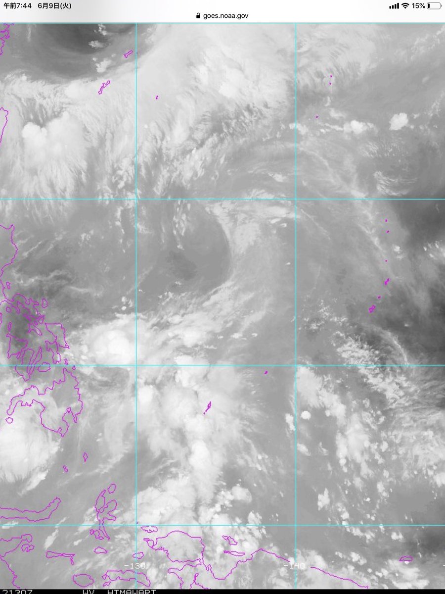 Andy_palau's tweet photo. パラオの天気予報は情報を元に自分なりの予想が必要。注視すべきは風の強さと、先日のツイートで使ったひまわりの衛星写真。風の予報は概ね当たるので、この2つを毎日見ていれば少しは予想が出来ます。尚、風向きがNEからSWに変わって来たら雨季。天気マークは備考ぐらいのつもりで考えると良いです。 https://t.co/yYUbFxh4Pw