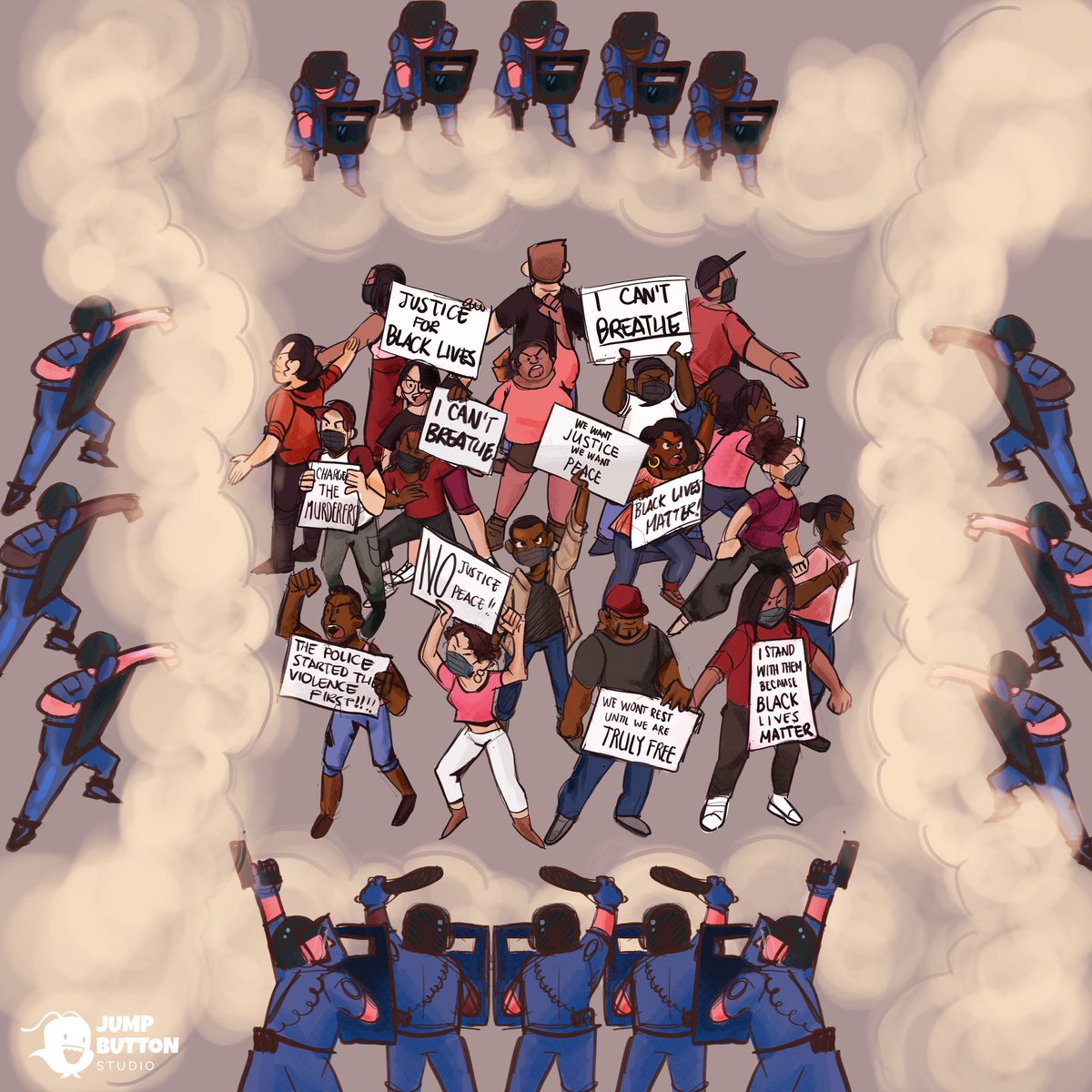 This past week has been difficult. As a diverse team, we have been working hard on visualizing our feelings working in a minority owned studio. Each day presented new reports of police brutality and we can't allow this to be the norm.

Stay tuned. #BlackLivesMatter #wevotenext