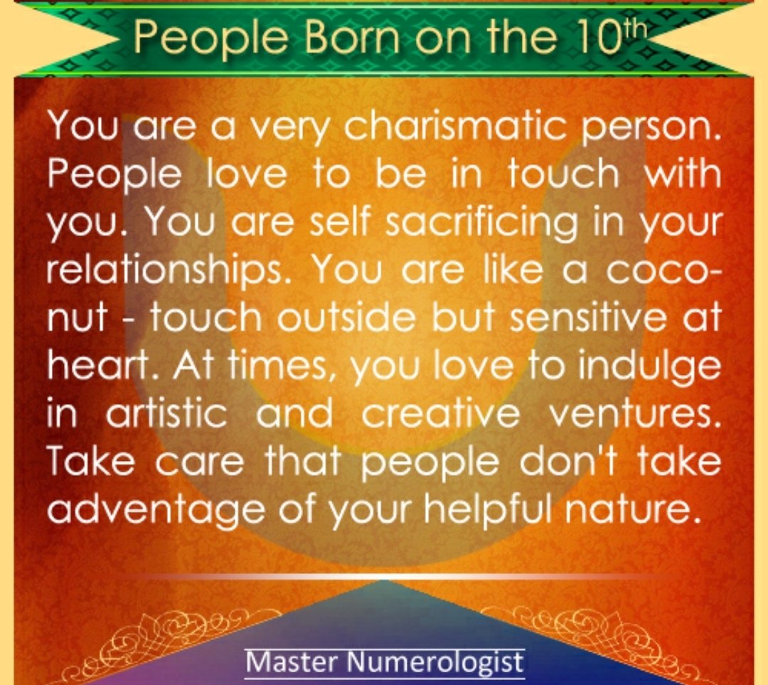 AnjynaSsharma's tweet photo. #Birthdate #number10
#Numerology
#numbertraits https://t.co/VJnEccEbwL