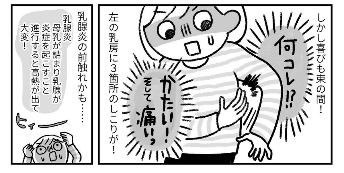 てらいまき お母さんが1番からの解放 発売 前回 母乳で育てるっていう気合が足りない って怒られたあとの続きです 辛くて号泣だし全然母乳でないのに激痛のしこりができててんやわんやしたり大変でした T Co Fkxkrmem5y