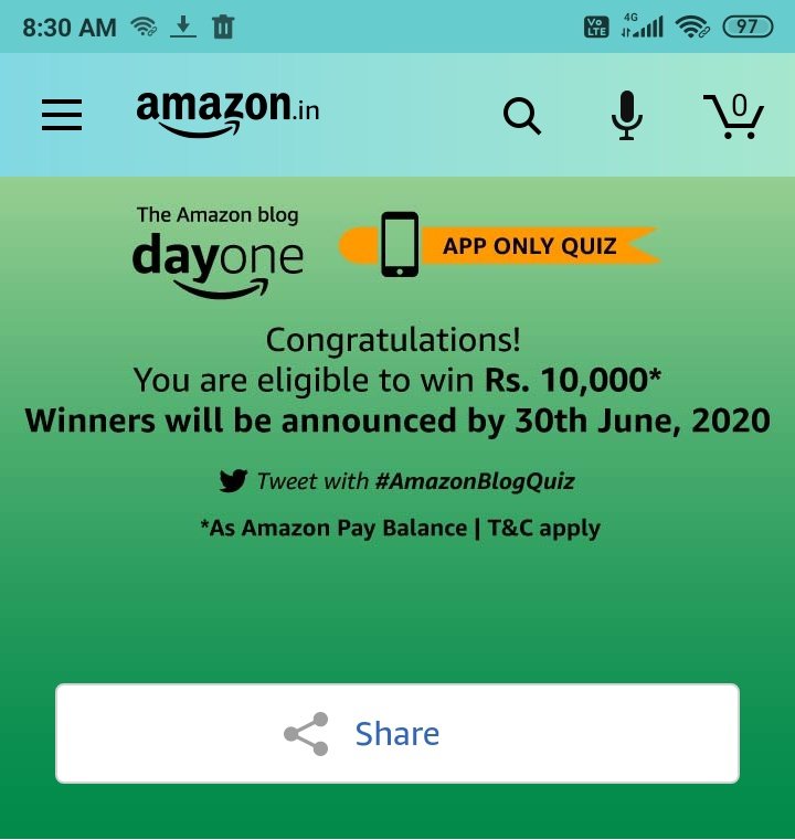 SRANI37951181's tweet photo. S RANI @SRANI37951181
#AmazonBlogQuiz https://t.co/YOHLQxr83T