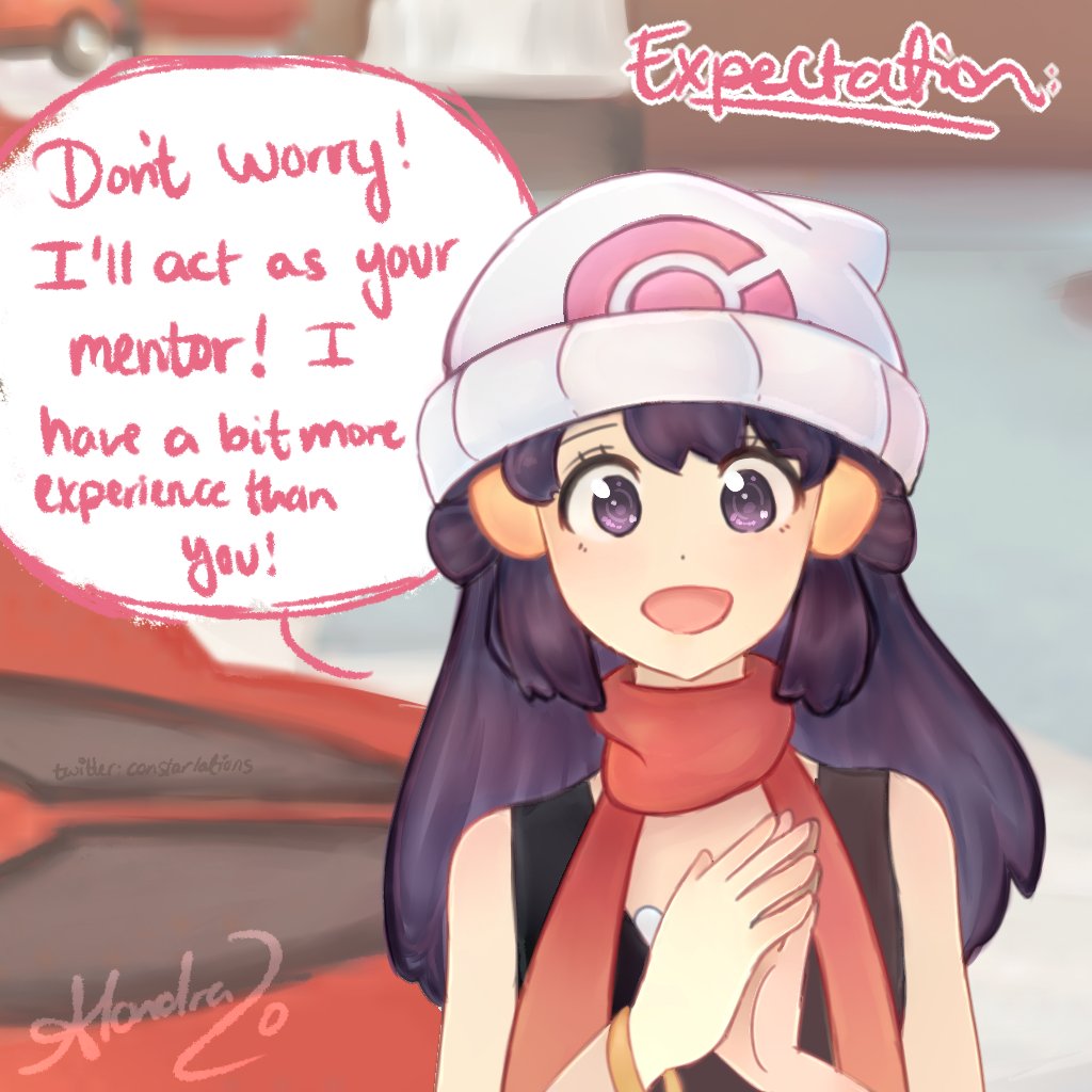 Pokémon DP: me whenever me have anxiety 🥺👉🏻👈🏻💗 like babie dawn…  💘💖💝 
