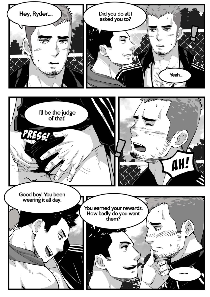 maorenc's tweet photo. June B&amp;W Comic Preview
This month will be the story of swimming coach(slave) and his student(master).
Support my Patreon to see the full comic:
https://t.co/Oky5PCrcnR

#gaycomic https://t.co/Rqmc65LSIF