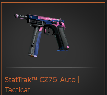 BreadGambling's tweet photo. StatTrak™ CZ75-Auto | Tacticat #CSGOGiveaway 

✅Retweet + follow
✅Tag 3 Friends

1d <3 https://t.co/OMrZc5VZ03