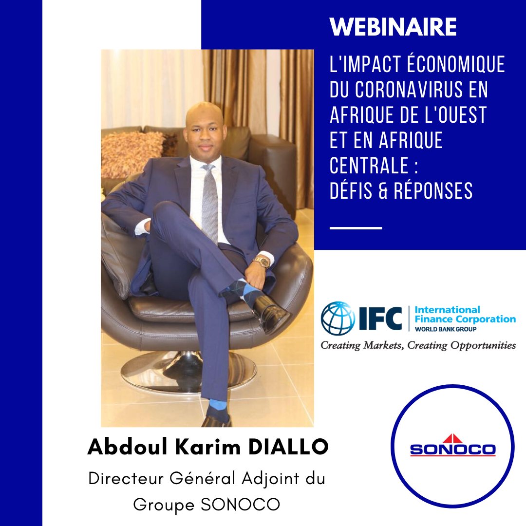 [WEBINAIRE]

Directeur Général Adjoint du Groupe Sonoco, Abdoul Karim DIALLO, prendra la parole lors d'un Webinaire organisé par l'IFC.