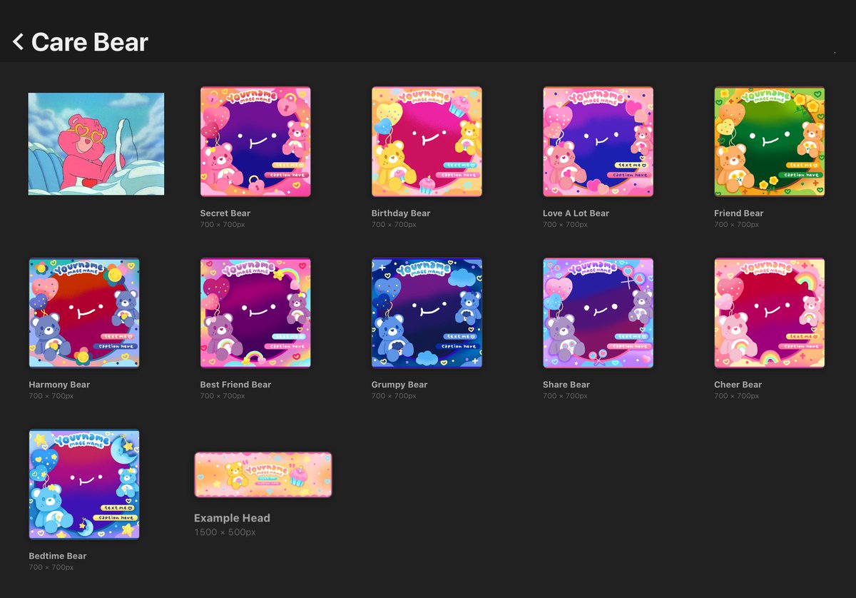 🌈เปิดจองกรอบพินสำเร็จ🍒
💖CARE BEAR💖

🍰: เปิดจองตั้งแต่ตอนนี้เลยคั้บ

🥞ราคา 80 บาท
(รับเฮด+10บาท)
ใส่ gif+effect+smooth free
จองทาง DM only
ex. @pikacsoo // love a lot bear

#พื้นที่โปร #ร้านฟอร์บอท