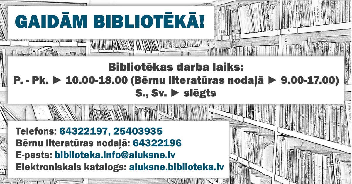 Alūksnes bibliotēka tweet media