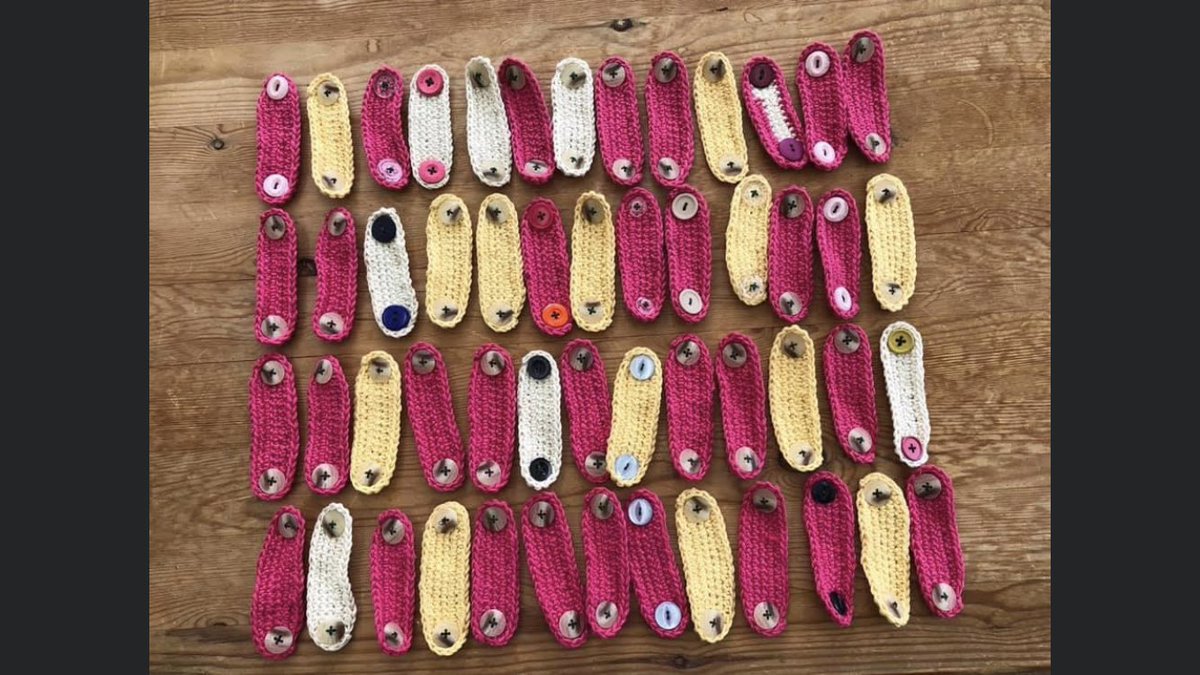 More fabulous looking ear savers by Carole! Love the colours!
❤️🧵❤️
#savetheears #wednesdaymorning #coronavirus #Covid19UK #nhs #WednesdayMotivation #WednesdayThoughts #earsaver #sew #sewing