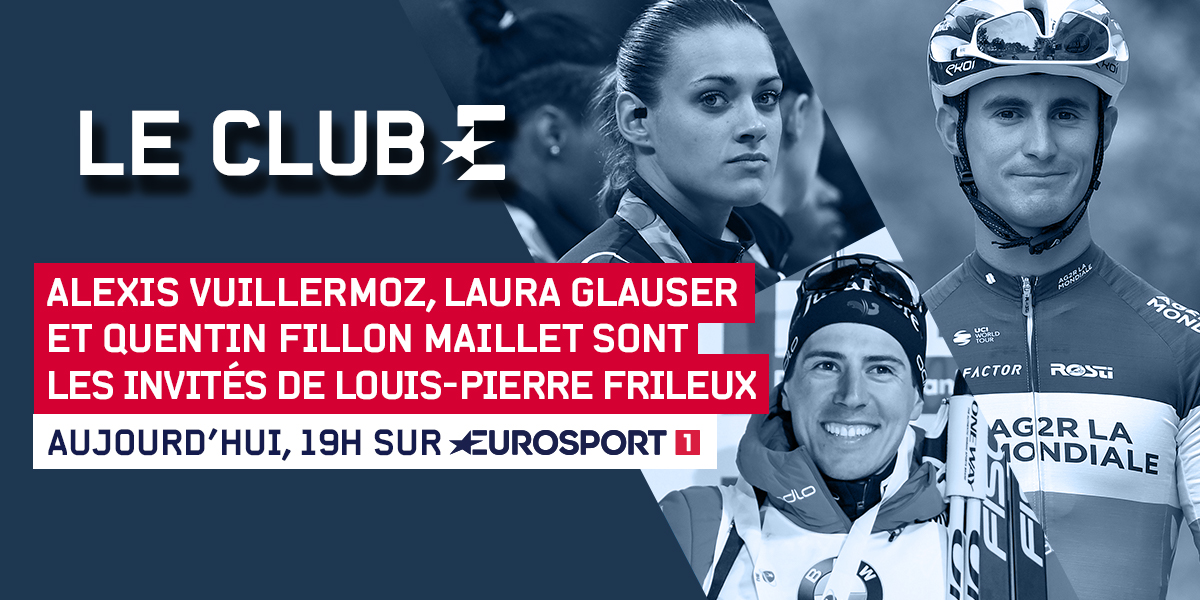 Aujourd'hui dans Le Club Eurosport, <a href="/LPFrileux/">Louis-Pierre Frileux</a> reçoit <a href="/laura_glauser/">Laura Glauser</a>, <a href="/A_Vuillermoz/">Alexis Vuillermoz</a> et <a href="/quentinfillon/">Quentin Fillon Maillet</a>...

On vous laisse deviner leur point commun ! 

Rendez-vous à 19h sur Eurosport 1 et eurosportplayer.com