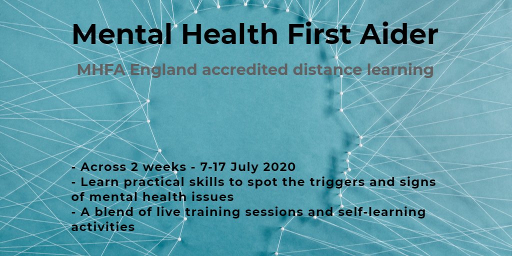 Clare_PureHR's tweet photo. Mental Health First Aider online course July 2020

Help yourself and those around you when events are impacting on #mentalhealth and #wellbeing. @PureHRLtd course is @MHFAEngland accredited, comprising 4 live training sessions and monitored pre-learning. #excellencewithpurehrltd https://t.co/xSu69u1Uru