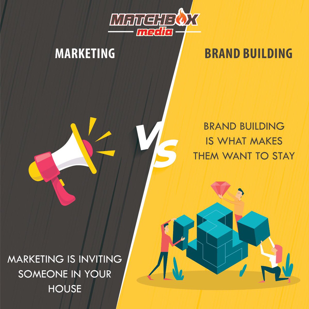 MatchboxMediaIN's tweet photo. Our specialties include both!๐
#MatchboxMedia #Marketing #BrandBuilding #advertising https://t.co/3wjyYnUzeS