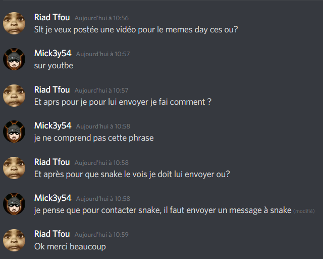 Je ne comprend toujours pas pourquoi c'est moi que l'on contact ...