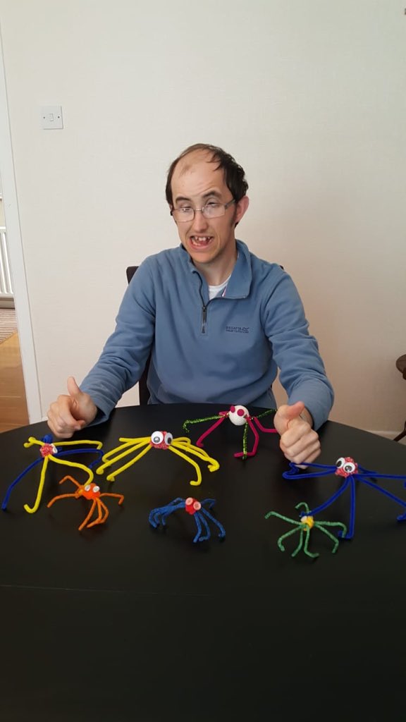 AutonomieInfo's tweet photo. Our young people are so talented. Inspired by last week’s Animal theme, #WhatNextProg members have created these fantastic animal pictures and even friendly 3D model spiders!
#AutonomieCoronavirusSupportHub https://t.co/2rg6ANekzO
