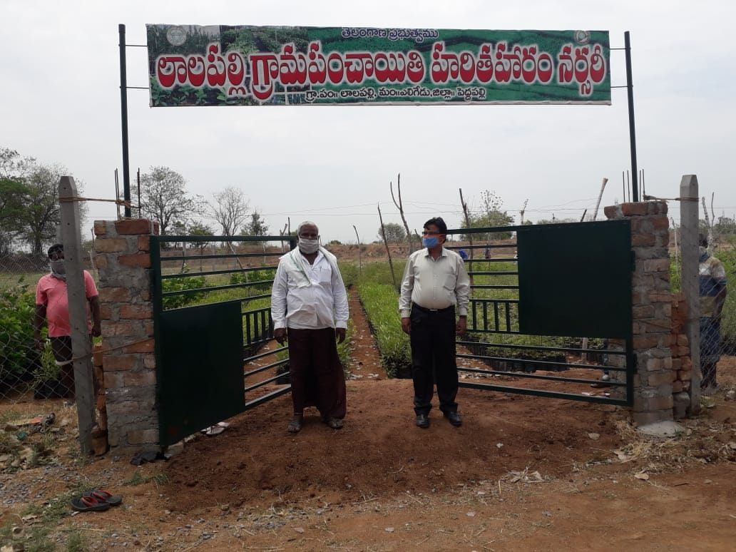 DPO_PDPL's tweet photo. Inspected GP Nursery, Crematorium and Dumping Yard at GP Lalapalli of Eligaid Mandal @Collector_PDPL https://t.co/I8dPMUfAAS