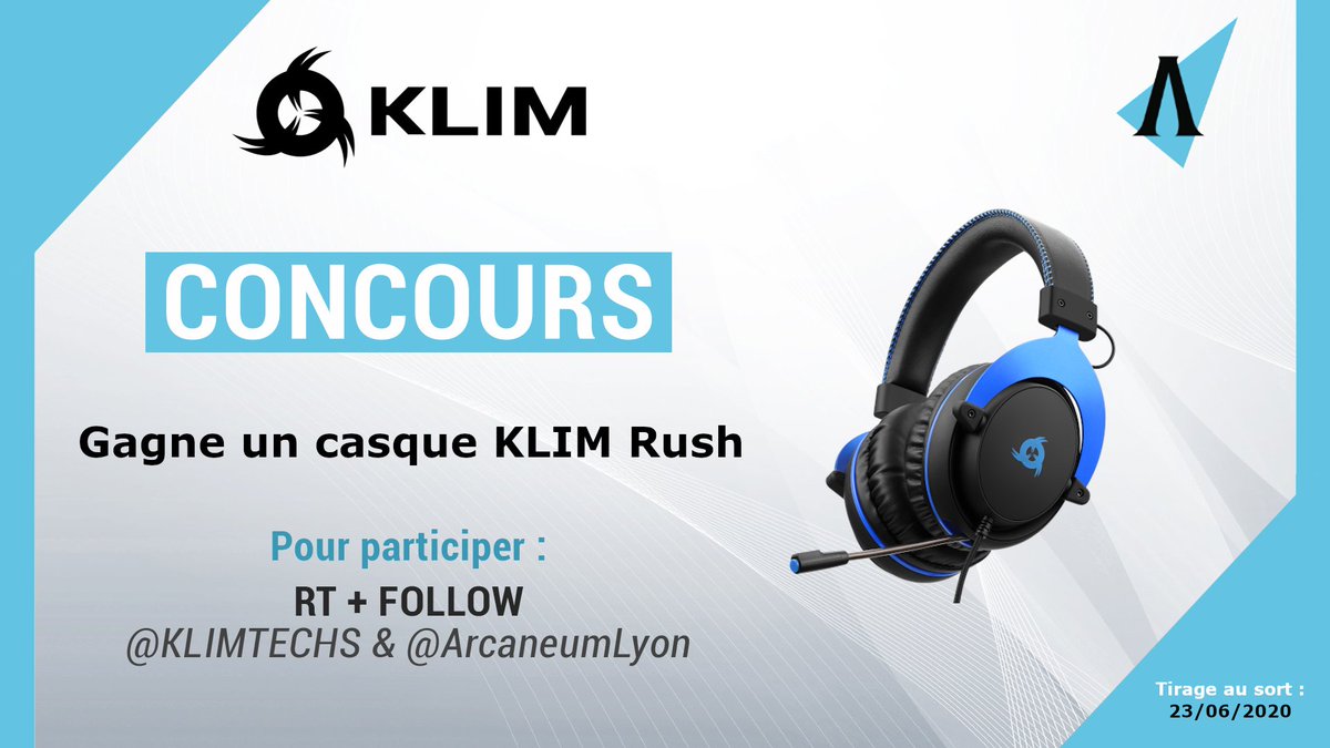 ArcaneumLyon's tweet photo. 🎁 JEU CONCOURS 🎁

Tente de remporter un casque Rush de @KLIMTechs 🌀 !

🎟️ Pour participer : RT ce tweet + Follow @ArcaneumLyon &amp; @KLIMTechs

➡️ TAS : Vendredi 23 juin

#Giveaway #Concours #KLIM https://t.co/bQq6oGOEox
