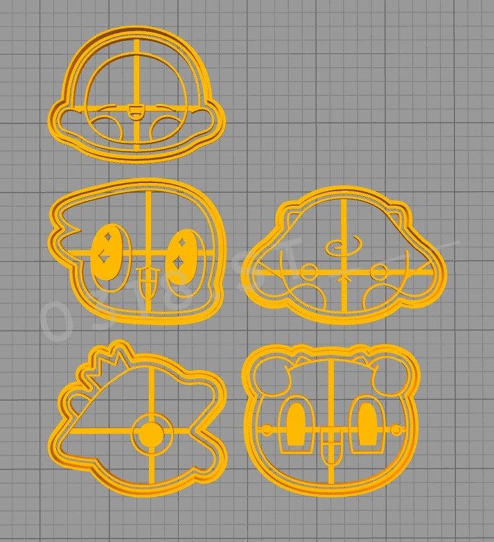 The design for cookie cutter finished INA LOΛEs ,if you want to order ,you can use my pic and then contact the seller (xyzstudio on shopee)I've told the seller that some of my friend wanna buy it so she said you can use my designAnd please , don't sell it with profit 