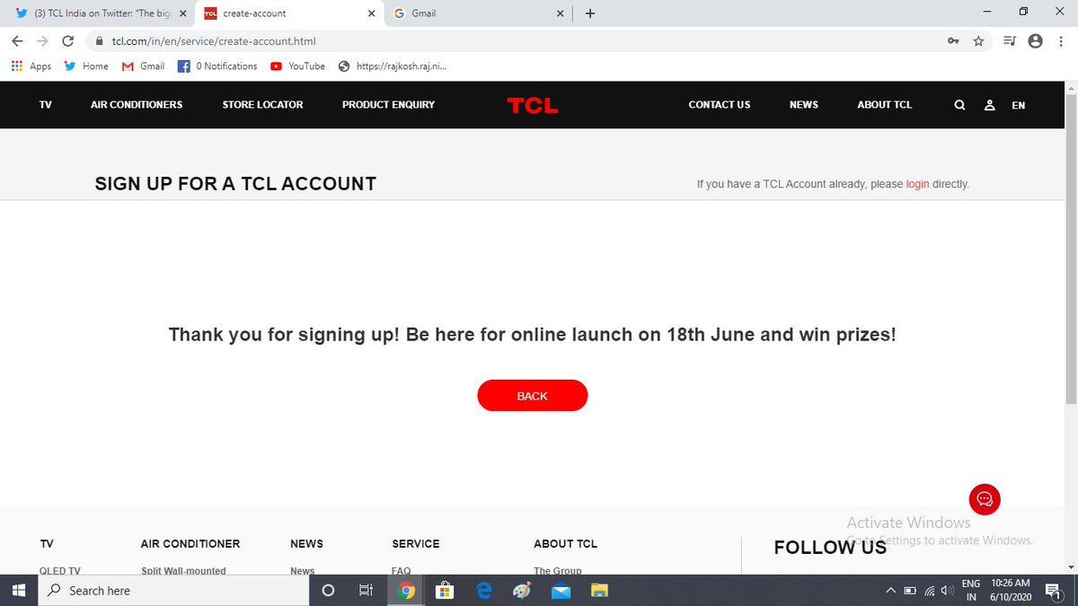 Seemajain515's tweet image. Done 
@tcl_india

Pre-registration
#launch 
#GoBeyondYourImagination