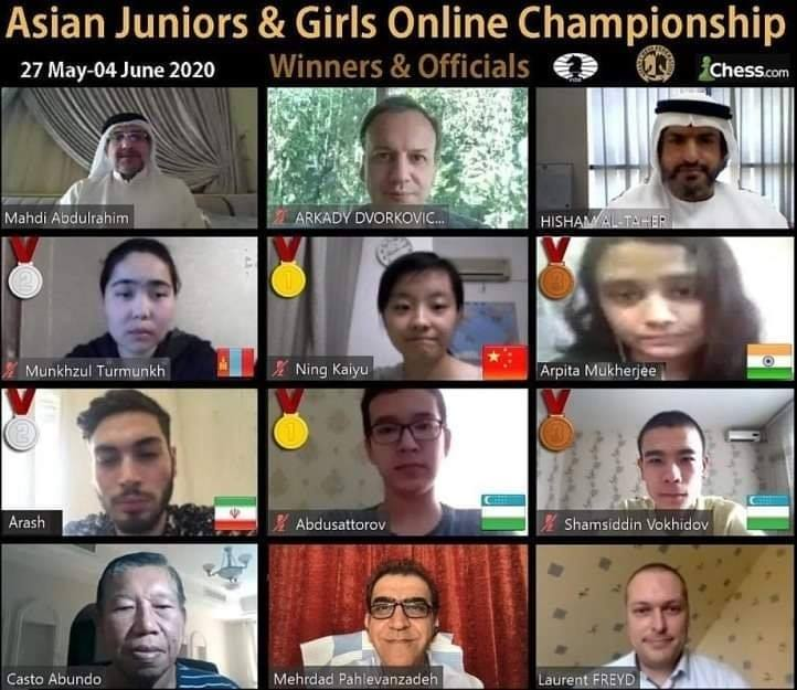 DibyenduBarua's tweet photo. Congratulations to WIM Arpita Mukherjee for winning Bronze🥉 in Asian Junior Girls Online Championship

You have made the entire country proud of you

Photo collage: @FIDE_chess

#Chess #AsianJunior #Bronze #Online #Bllitz https://t.co/FlPF8Il2px