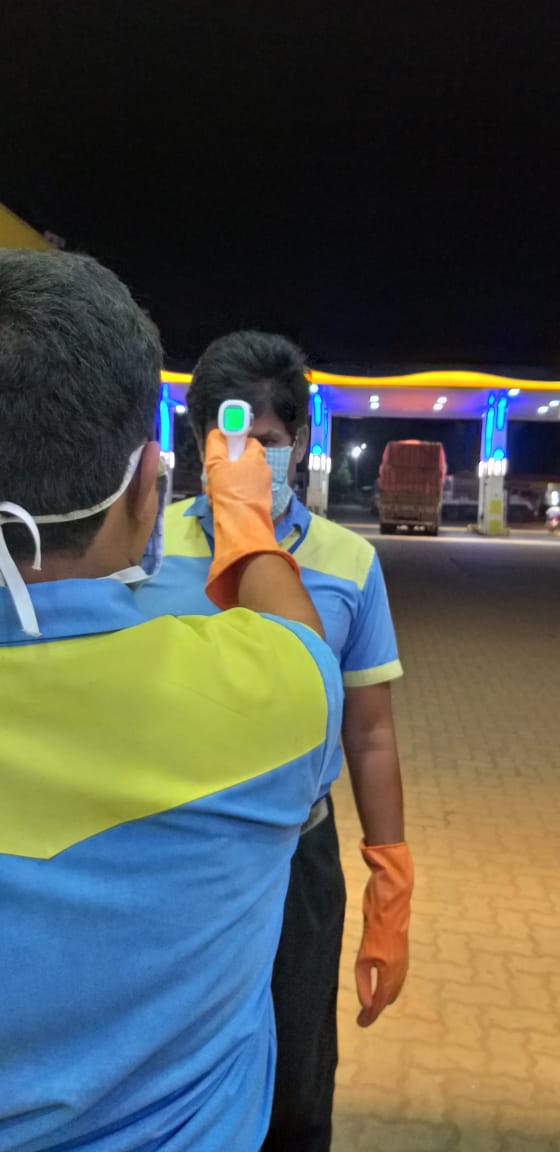 BPKANNEVALASA's tweet photo. Every shift Thermal check to dsm's before joining the duty..staff Safety is our strength..BP GHAR KANNEVALASA @BPCRetailVizag . https://t.co/jqzVnLlDid